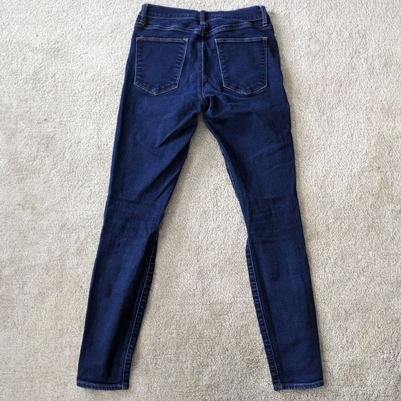 Gap Denim Mid-Rise Dark Blue Skinny Jeans | Size 26 - Picture 6 of 9